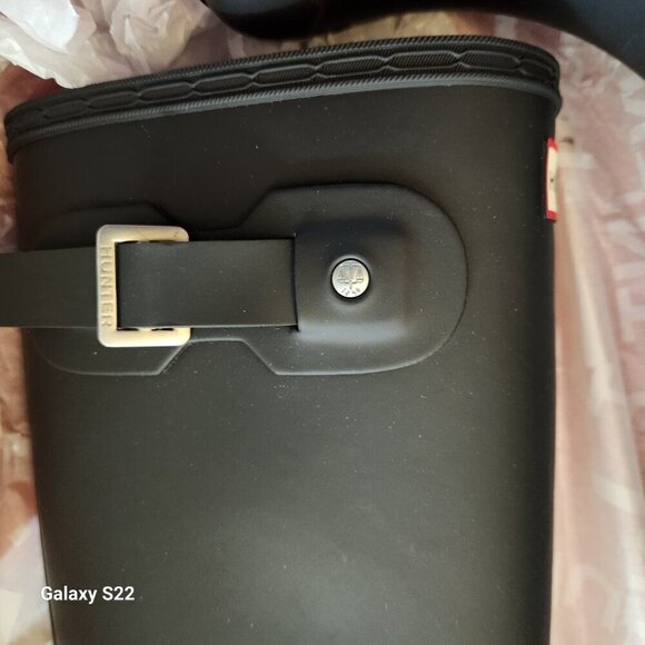 HUNTER Black Matte Tall Boots. NIB. Size: various - Picture 6 of 12